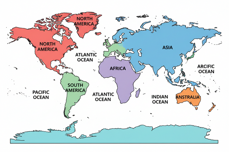 International shipping map